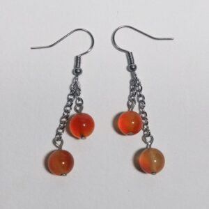 Boucles d'oreilles Cornaline