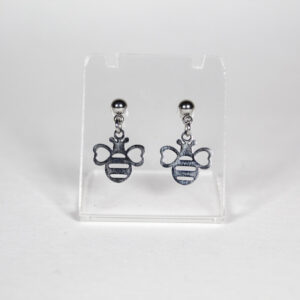 Boucles d'oreilles abeille en acier inoxydable